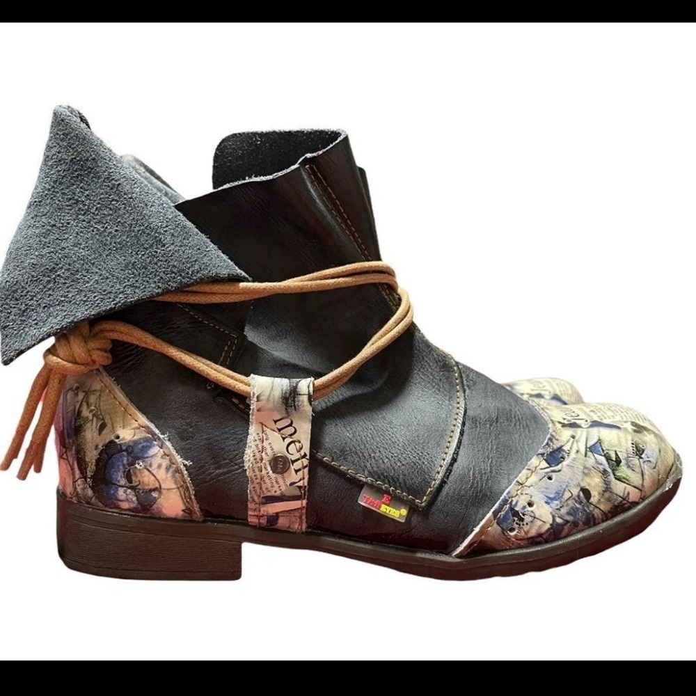 TMA EYES boho hippie rustic ankle boots